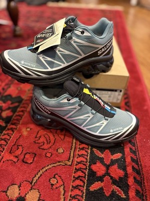 SALOMON XT-6 GTX 27cm 中古美品 Salomon XT-6 GTX North atlantic/Black/ FTw Silver USW7/USM/6