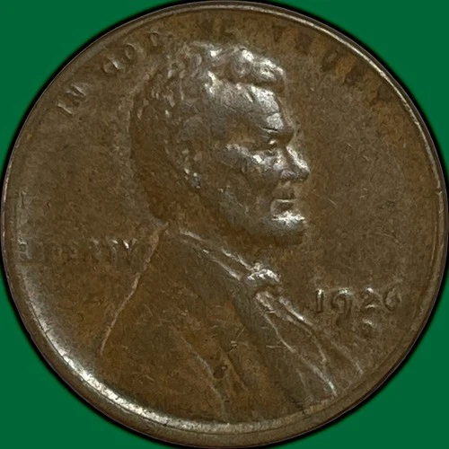 1926-D Lincoln Wheat Cent Extremely Fine XF Coin, Weakly Struck #35057