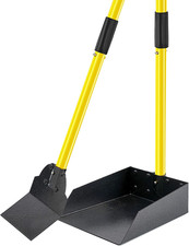 Dog Pooper Scooper,Tray and Spade Set Poop Scooper for Dogs, Adjustable Long Han