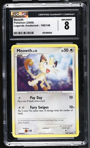 Meowth graded CGC 8 for sale on eBay
