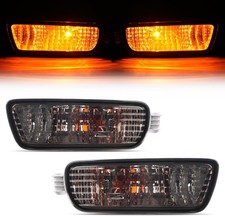 HECASA Pair Turn Signal Light w/Bulbs Compatible with 2001-2004 Toyota Tacoma Re