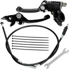 Folding Clutch Brake Lever Perch with Clutch Cable for 110cc 125cc 140cc 15