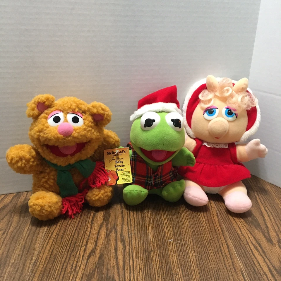 Vintage Baby Kermit, Fozzie, Ms Piggy McDonalds Jim Henson's 1988 Muppet Babies  - Image 2 of 4