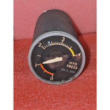  U.S. Gauge Aircraft Hydraulic Pressure Indicator 0-4000 psi VIL-0C7B yb6/7 