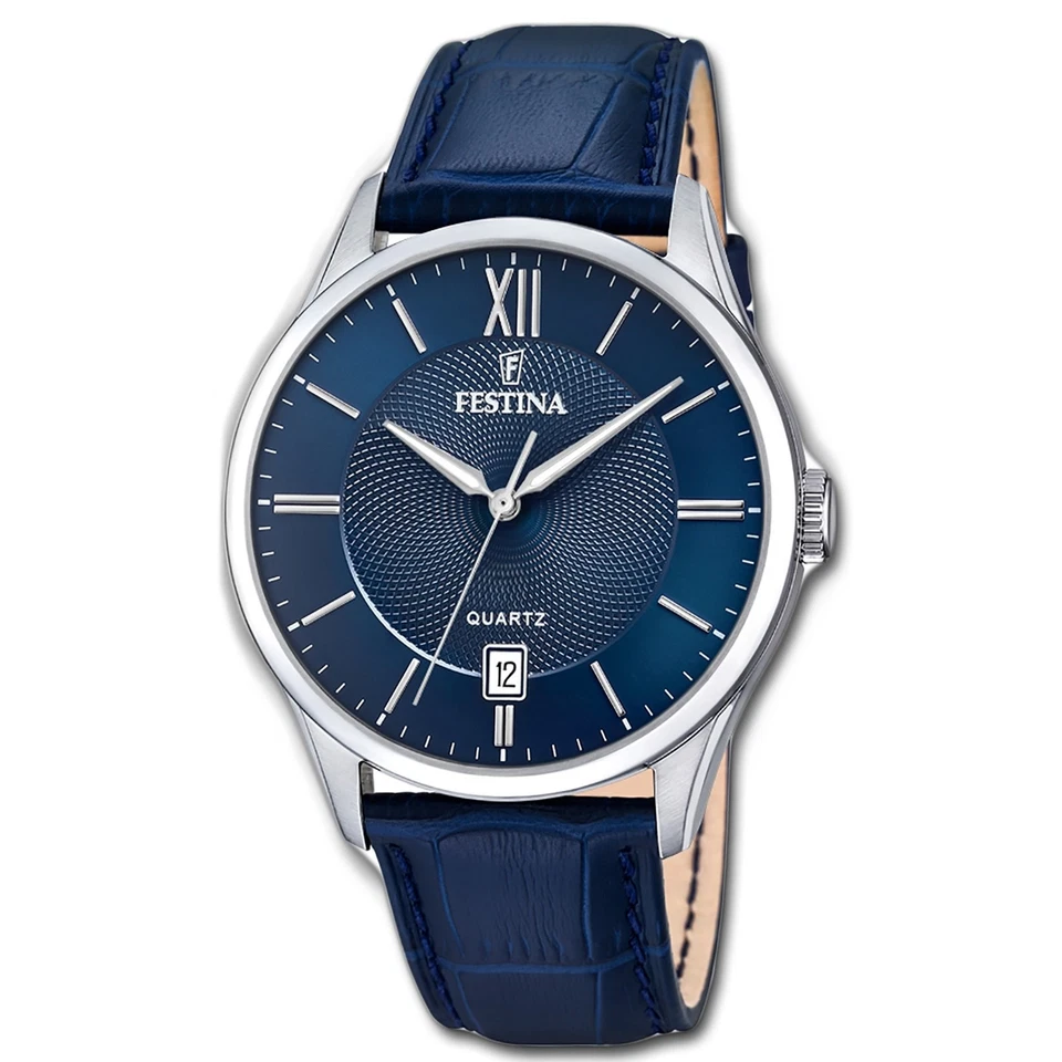 Festina Hommes Analogique Quartz Montre avec Bracelet en Cuir F20426/2
