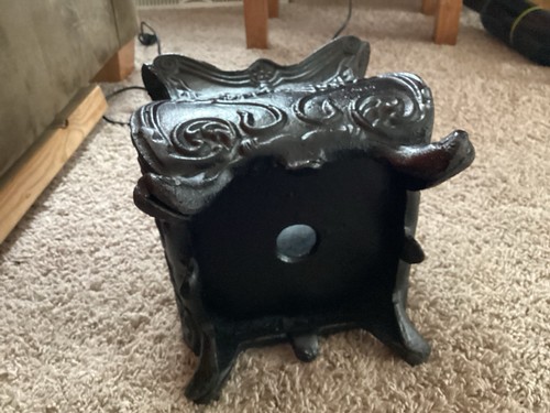 black cast iron plant pot ornate - Picture 3 of 4
