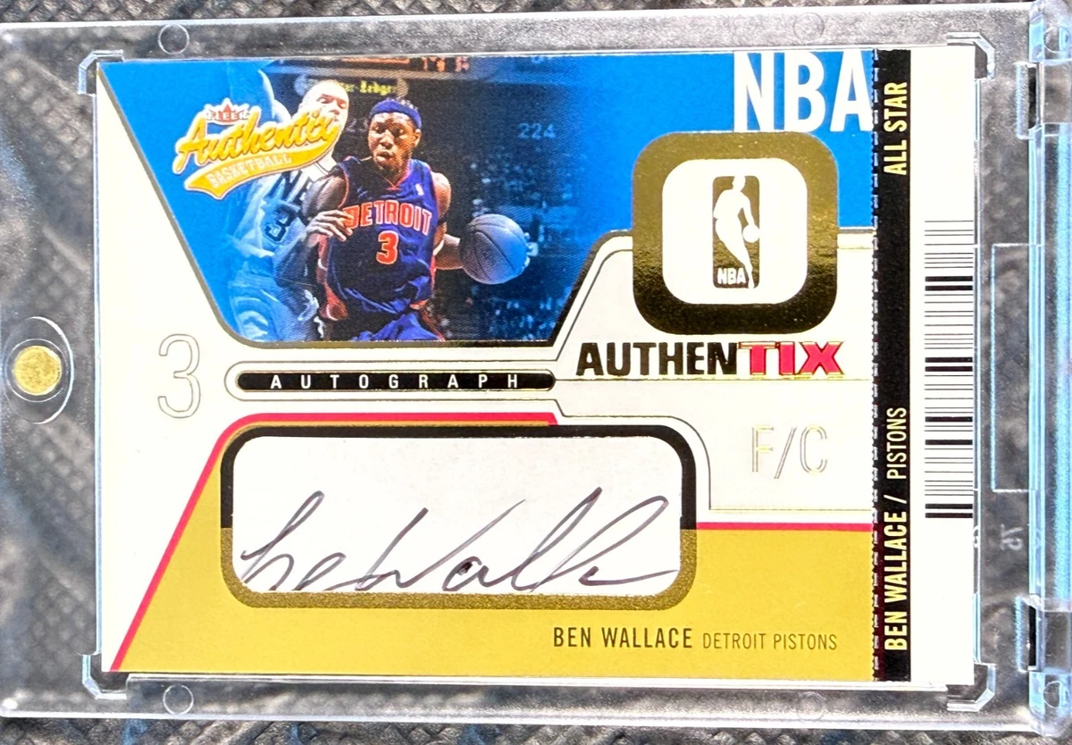 Ben Wallace Basketball Autographed Sports Trading Cards