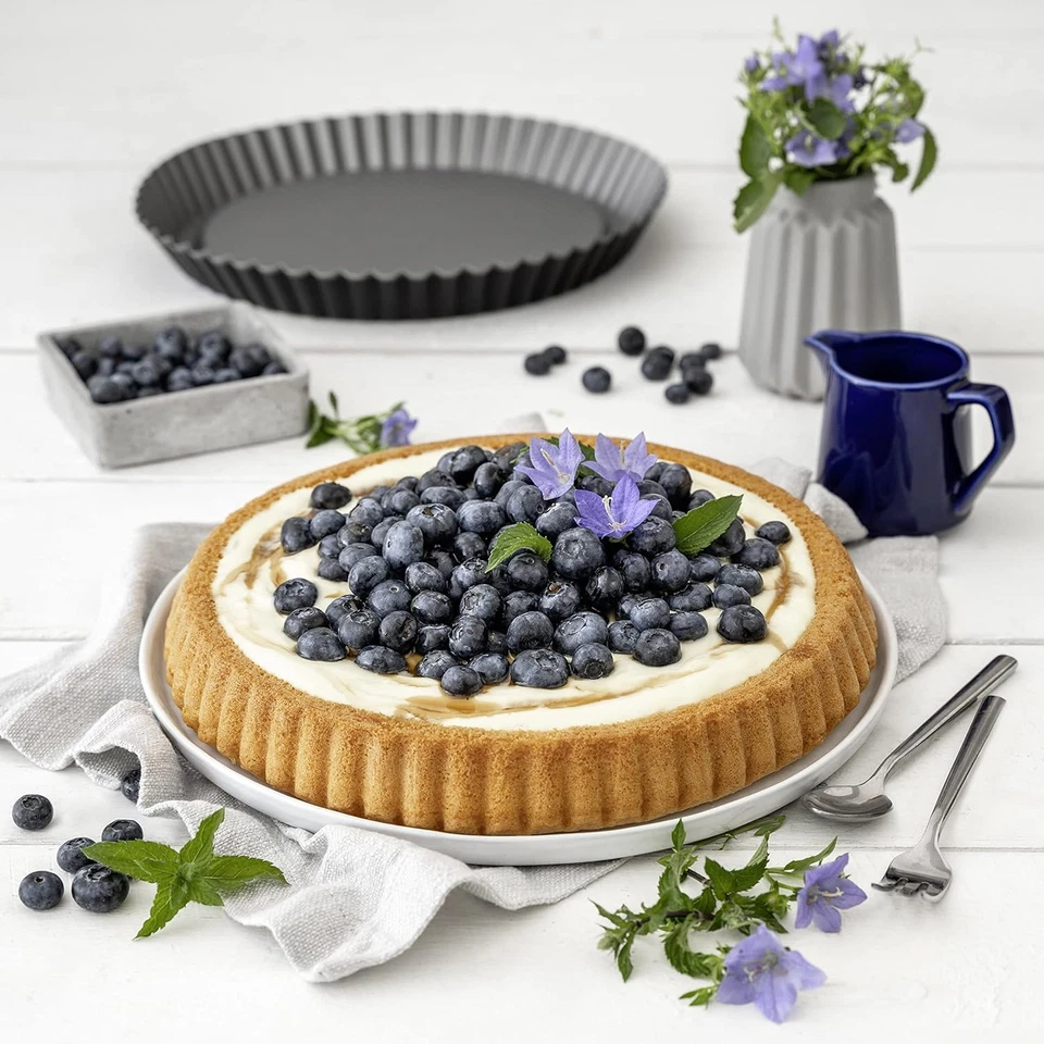 ZADO Energia Tortiera Energy Ø28 Cm in Antracite-Argento, Acciaio Inossidabile, - Immagine 2 di 4