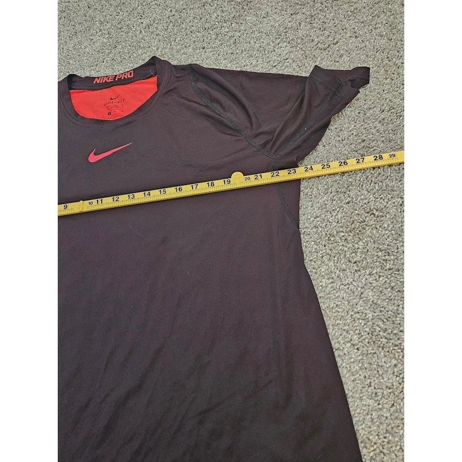 Nike T-Shirt Men XL Brown Red Pro Dri-FIT Fitted Training Athletic Activewear - Image 3 of 4