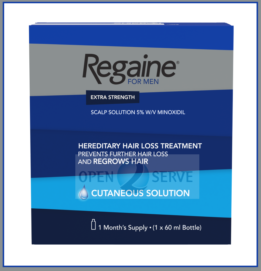 Regaine for Men Hair Loss Treatment 1 Month Supply 60ml Extra Strength Regrows