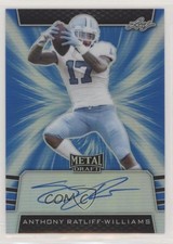 2019 Leaf Metal Draft Blue 3/35 Anthony Ratliff-Williams #BA-ARW Auto 9lg