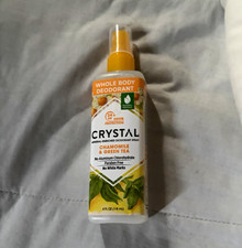 Crystal Body Deodorant Spray, Chamomile & Green Tea, 4 fl oz Vegan