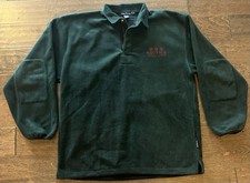 VTG Nautica Green Fleece 1/4 Zip Pullover Northern Approach Made In USA Size XL
