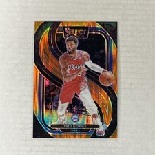 2024-25 Panini Select - Premier Level Paul George #159 Orange Flash Prizm