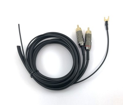 Cinch Kabel Plattenspieler Garrard, Audio Phono mit Masse, Gnd Cable Ersatz