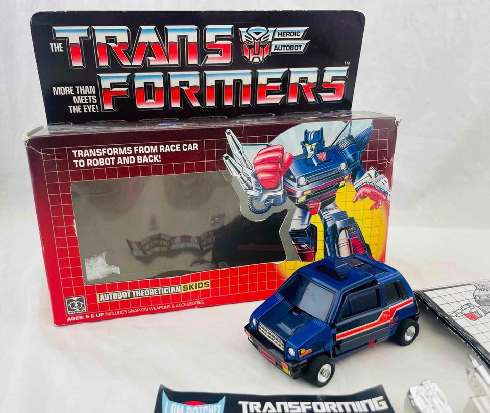 Transformers Original G1 1985 Pre Rub Skids Complete w/ Box - Image 2 of 4