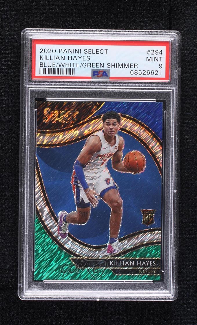2020 Select Blue White Green Shimmer Prizm 1/10 Killian Hayes #294 Rookie RC n1u