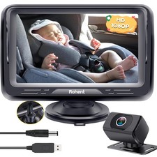 Car Camera for Baby USB Plug and Play Easy to Install Crystal Night Vision Wi...