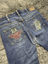 Armani Jeans J21 Regular Herren Jeans Blau De...