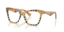 Burberry BE2416 4146 Eyeglasses 52mm Check Sand / Clear Demo Lens