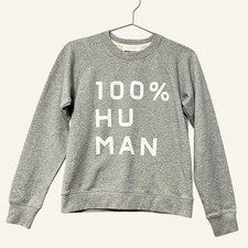 Everlane 100 Human Crewneck Sweatshirt NWOT Size Small Heather Gray 100 Cotton
