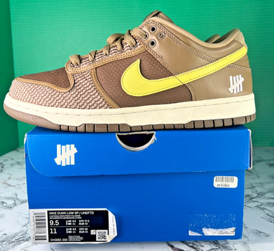Nike Dunk Low SP Undefeated Canteen Brown Lemon Frost DH3061-200 Mens Size 9.5