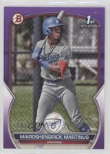 2023 Bowman Prospects Purple 178/250 Mairoshendrick Martinus #BP-55 6fs