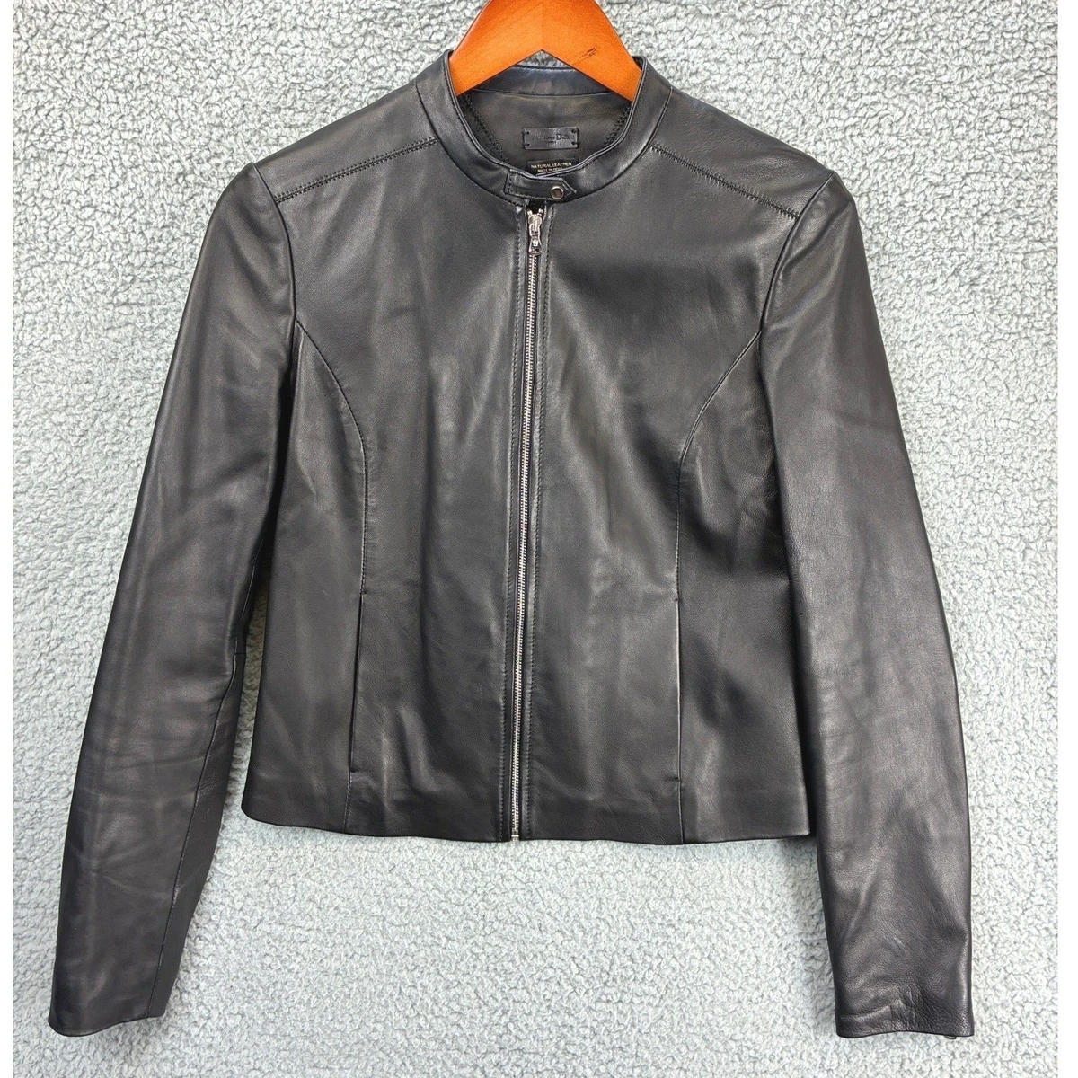 Massimo Dutti Coats, Jackets & Vests Leather Outer Shell for Women
