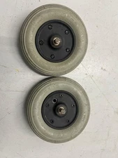 2 Used Mertis Wheelchair Scooter Front Wheels and Tires -Cheng Shin 200 x 50