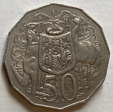 Australia 50 Cents 1975 - 12-sided - Kangaroo & Emu