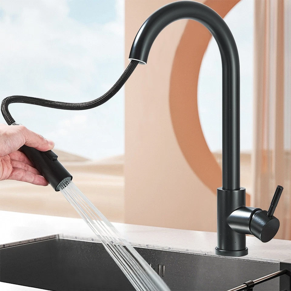 Küchenarmatur Ausziehbar Brause Wasserhahn Küche Mischbatterie Spültischarmatur