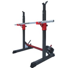 Fitness Master Adjustable Squat Rack Barbell Bench Muscle Exercises Weight Lifti