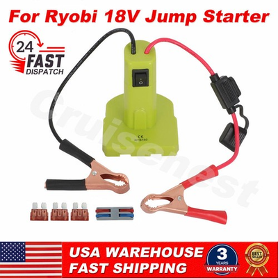 #ad US For Ryobi 18V Battery Emergency Jump Starter For Car Truck Boat Tractor Mower $9.29