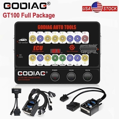 GODIAG GT100+ E-CU Connector OBDII Break out Box+CAS4 CAS4+FEM BDC Test Platform