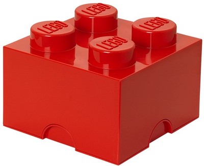 LEGO Aufbewahrungsstein STORAGE BRICK 4 5,7 Liter rot