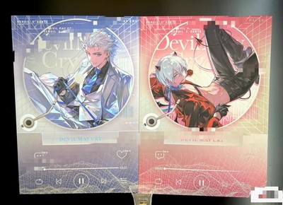 DMC Devil May Cry Vergil Dante Postcard Badge Set Collection Anime