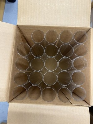 (24) T12 4' Tube Guard Fluorescent Plastic Light Cover Sleeve Bulb Protector NEW