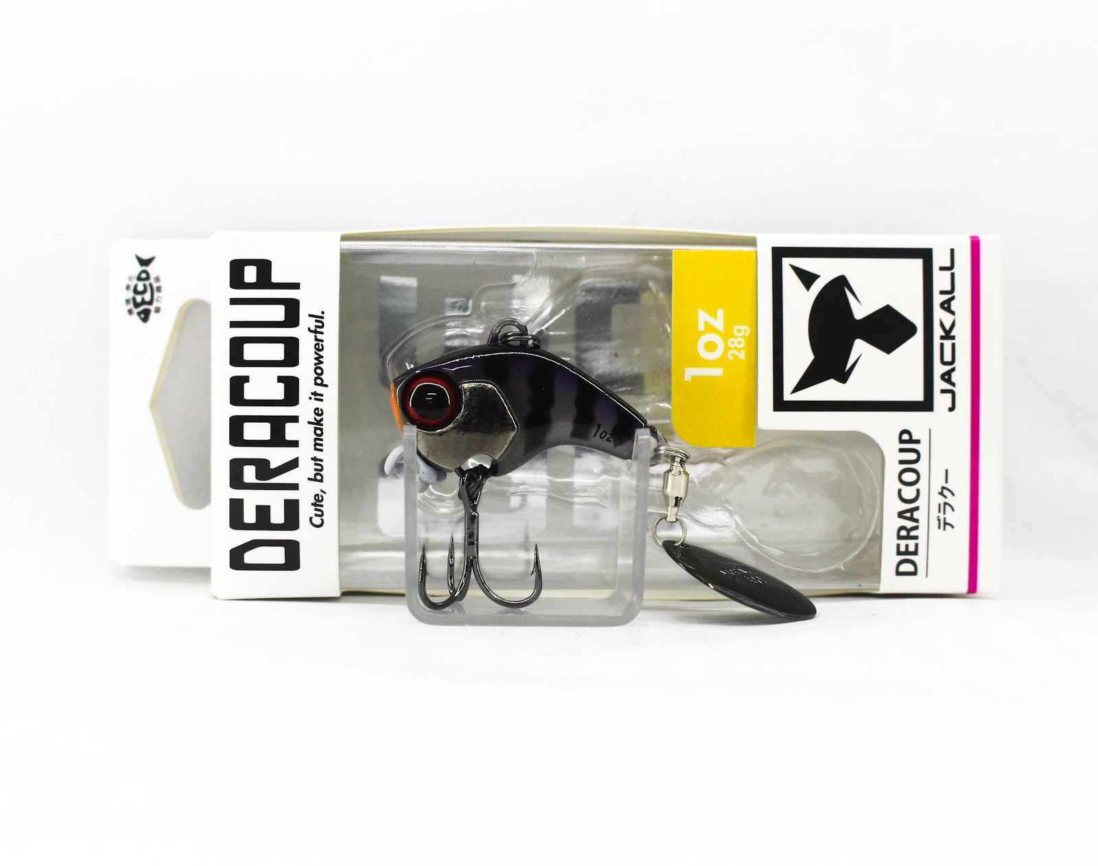 Jackall Deracoup 1 oz Spin Tail Sinking Lure Muddy Black (6055)