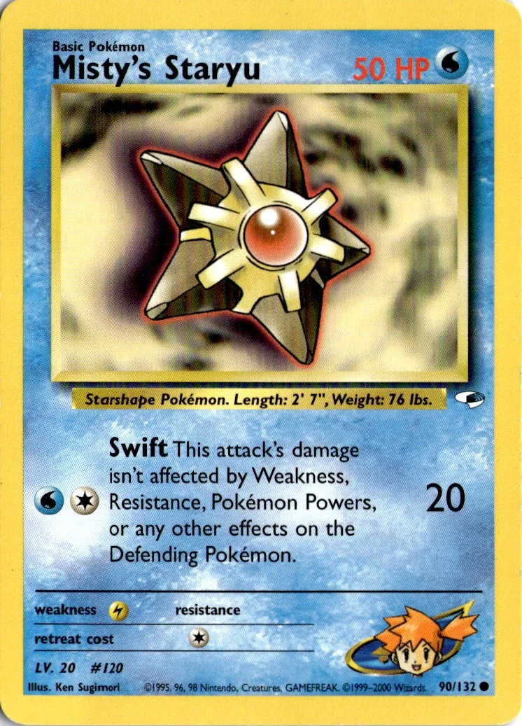 Misty's Staryu Pokémon TCG Cards for sale | eBay