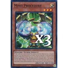 3X Mind Procedure DUAD-EN015 SR Duelist's Advance NM 1st Ed YUGIOH