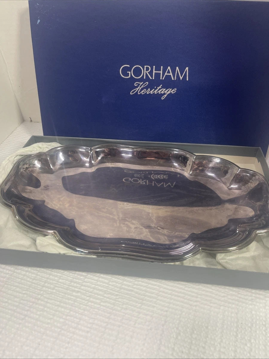 Gorham Heritage In Antique Us Silver-Plated Platters & Trays for