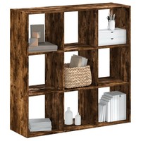 BüCherregal Standregal Bodenregal RäUchereiche 102X32X102 Cm Spanplatte
