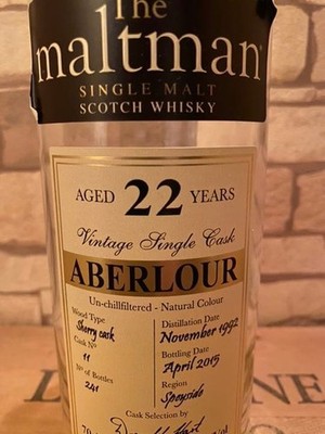 Aberlour 22-year-old Scotch Whiskey Empty Bottle Used From Japan