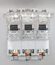 3x ABB SHU S701 E63 main circuit breaker, quick adapter/main switch