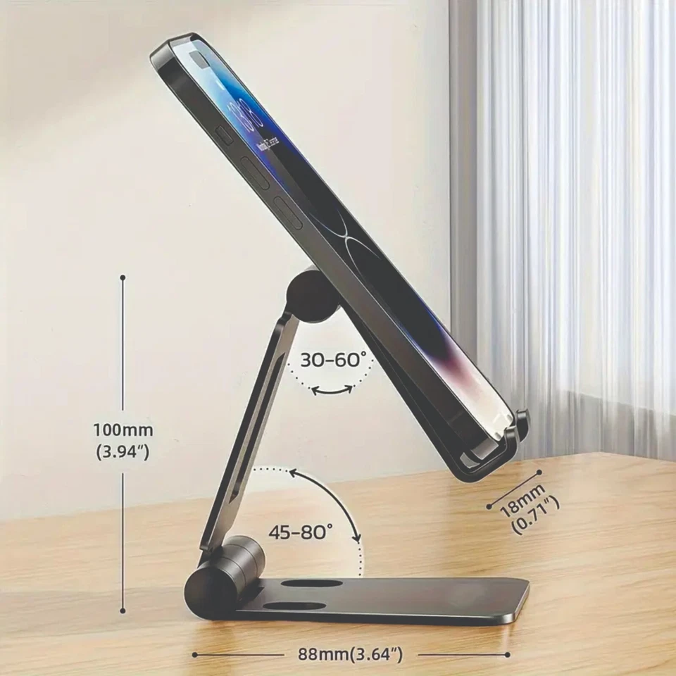 Fordable Desk Portable Aluminum Phone Stand, You can Personalize - Image 2 of 4