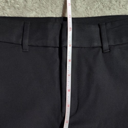Old Navy hoch geschnittene Pixie Skinny Hose 4 HOCH schwarz Baumwolle Stretch 28x31,5" - Bild 9 von 11