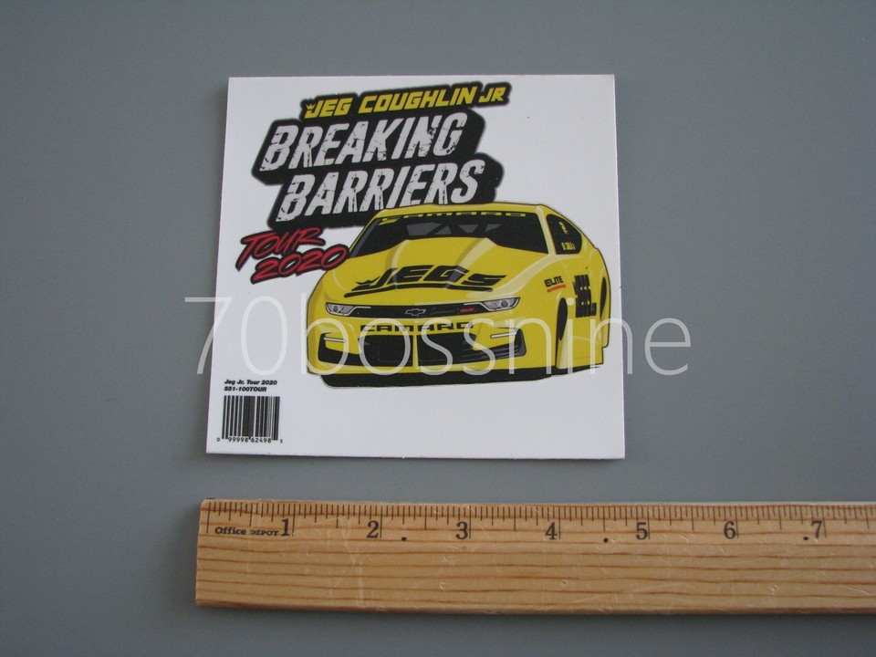 JEG COUGHLIN JR. 2020 TOUR PRO STOCK NHRA DRAG RACING STICKER DECAL | eBay