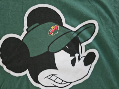 DISNEY Fanatics NHL Florida PANTHERS Mickey Mouse Black V Neck T Shirt Women 3XL - 第 3/8 張圖片