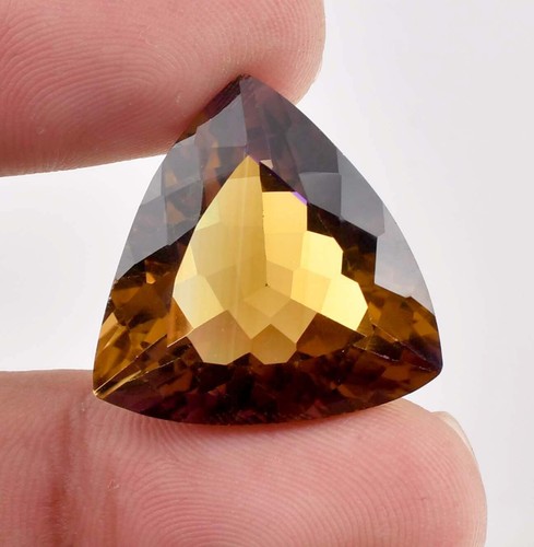 Ametrina Bolivia naturale impeccabile 7 x 7 bicolore gemme non trattate certificate GIT - Foto 4 di 6