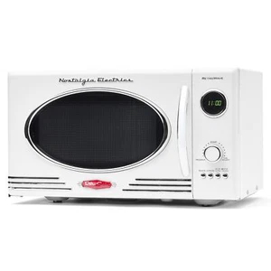 Rétroactivité 0.9 Cu Ft Four à micro-ondes blanc 12 Paramètres de cuisson LED Affichage 800W